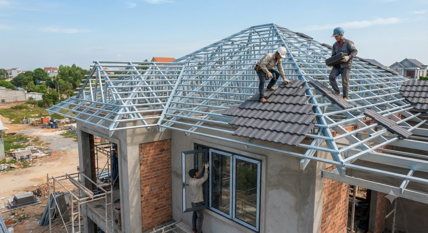 Giới thiệu về hệ khung kèo thép nhẹ Vintruss
